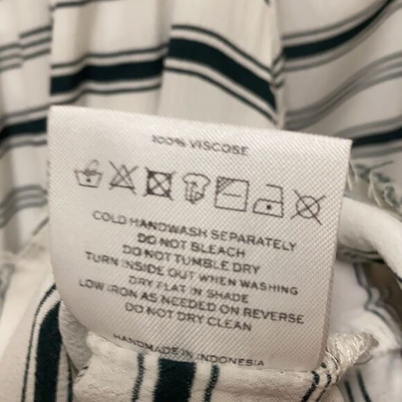 Faithfull the Brand Striped Off Shoulder Top Sz 4 - Picture 3 of 6